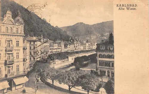 BF34177 karlsbad karlovy variant tschechien alte wiese front/back scan
