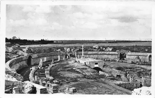 BF35735 carthage amphiteatres des martyres tunisia front/back scan