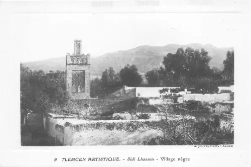 BF35696 tlemcen artistique sidi lhassen village negre algeria front/back scan