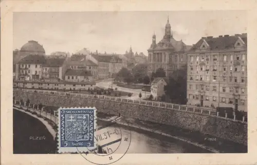 B78566 Pilsen Plzen Tschechien Scan Vorder-/Rückbild