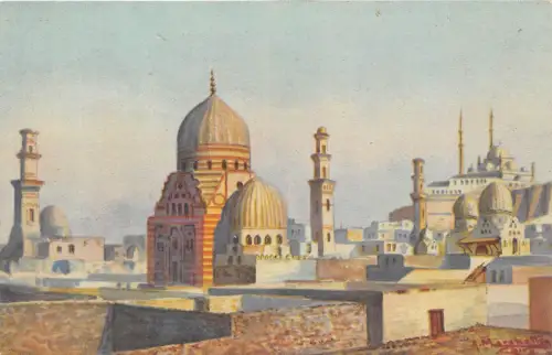 BF35894 Kairo Mamelouk Gräber und Zitadelle Ägypten Front/Back Scan