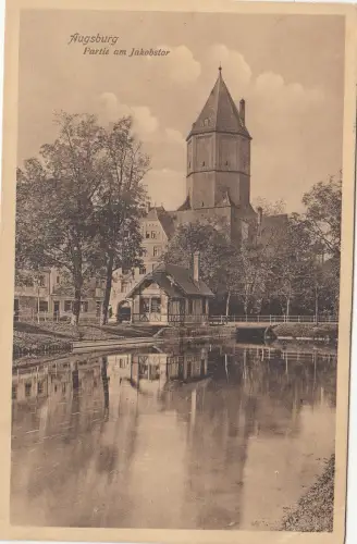 B80167 augsburg partie am jakobstor germany front/back image