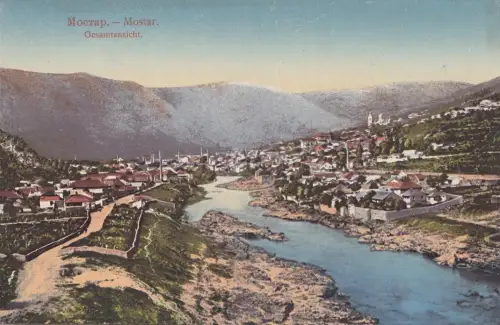 B79149 gesaintansicht mostar bosnia front/back image