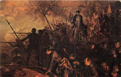 Lot322 a v menzel gemälde postkarte kunst könig friedrich