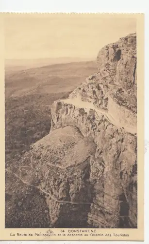 BF18924 la route de philippeville et la des constantine algeria front/back image