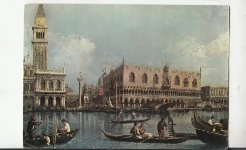 BF23137 venezia veduta del bacino di s marco italy front/back image