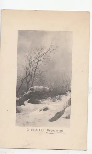 BF18446g Belotti Trostlosigkeit Gemälde Kunst Vorder-/Rückbild