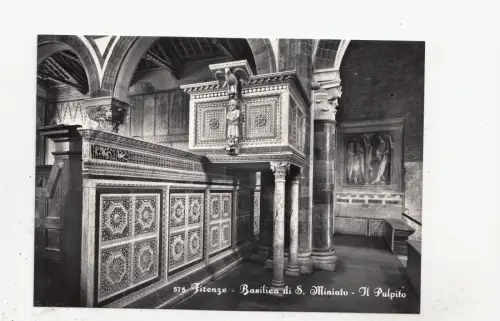 BF19116 firenze la basilica de saint miniato italy front/back image