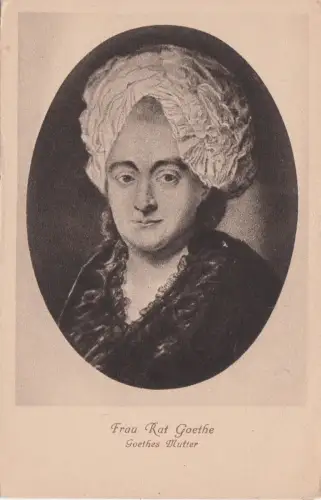 BF18950 Frau Rat Goethe Goethes Mutter Malerei Kunst Vorder-/Rückbild