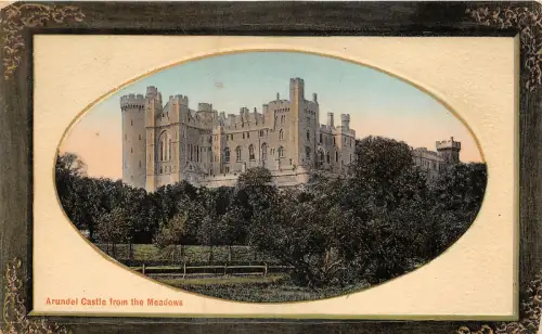 uk52066 arundel castle from the meadows uk