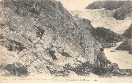 uk42680 la dauphine la grave escalades des enfletchores de la meije klettern