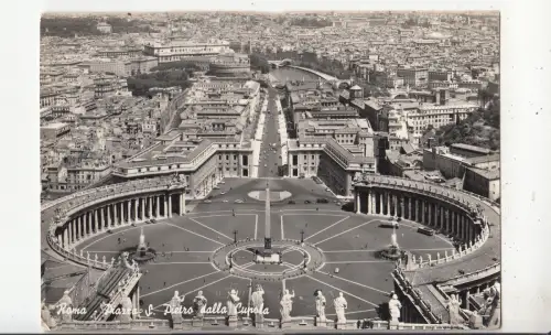 BF33342 roma piazza s pietro dalla cupola italy front/back image