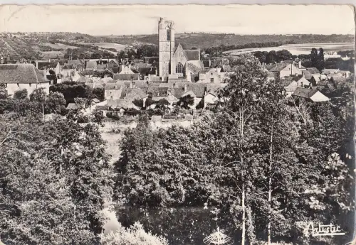BF15043 noyers sur serein yonne vue generale france front/back image