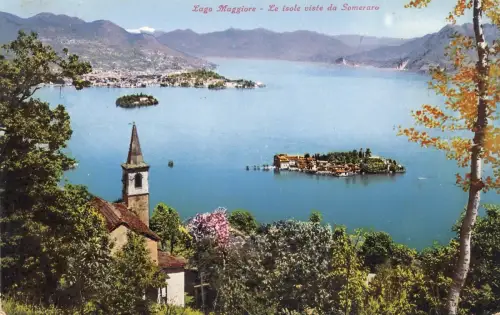 BF17363 lago maggiore le isle viste da someraro italy front/back image