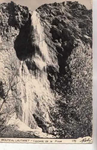 BF27772 route du lautaret cascade de la pisse france front/back image