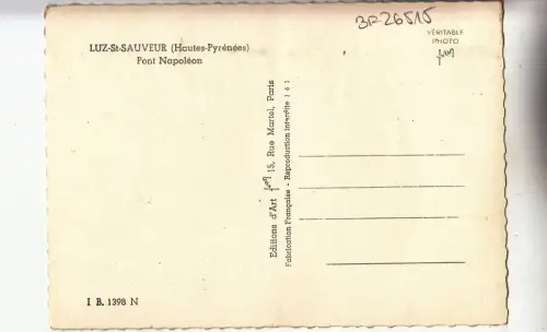 BF26515 luz st sauveur h pont napoleon france front/back image