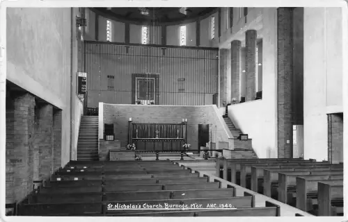 uk13604 st nicholas church Burnage real photo uk