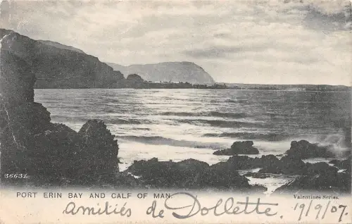 BR63011 Port Erin Bay and Calf of Man Isle of Man UK
