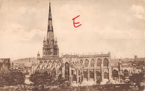 uk17281 st marys redcliff bristol real photo uk