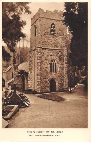 BR95721 the church of st just st just in roseland uk