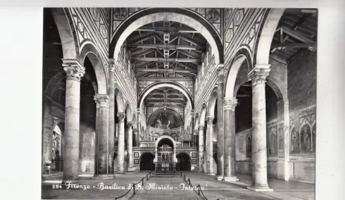 BF19114 firenze la basilique de saint miniato italy front/back image