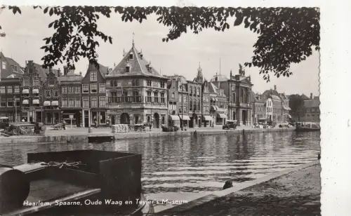 BF33011 haarlem spaarne oude waagen teyler s museum netherland front/back image