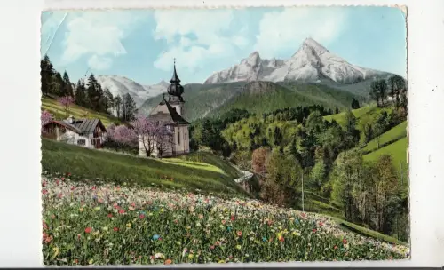 BF32844 maria gern mit watzmann germany front/back image