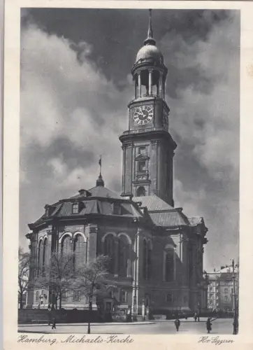 BF19497 hamburg michaelis kirche germany front/back image