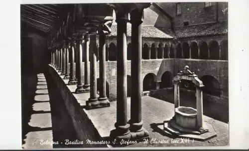 BF32803 bologna basilica monastero s stefano italy front/back image