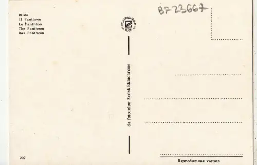 BF23667 il pantheon roma italy front/back image