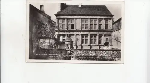 BF26501 langres h m maison renaissance situee rue card france front/back image