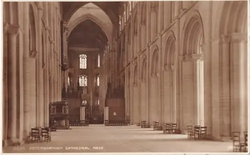 BR68658 das Kirchenschiff Petersborough Kathedrale UK Richter 4836 Echtfoto