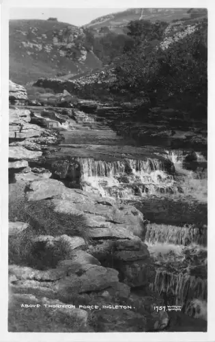 br109672 above thornton forge ingleton real photo uk