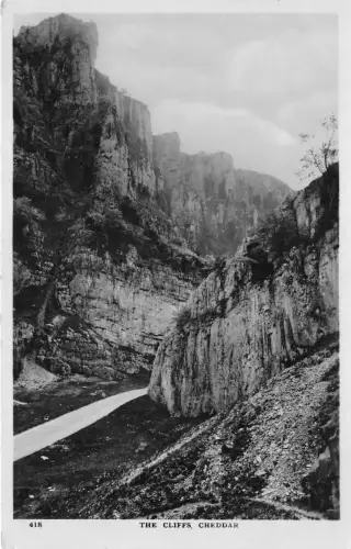 br109127 the cliffs cheddar real photo uk