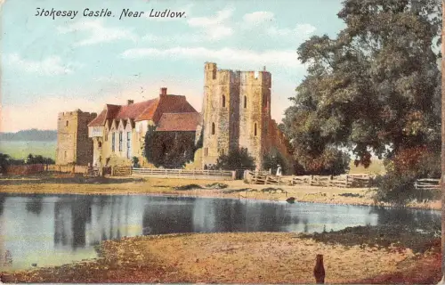 BR70163 stokesay castle near ludlow uk