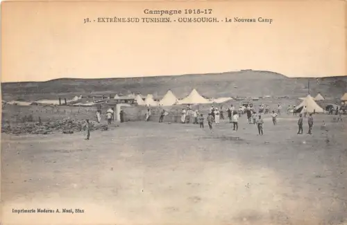 B20475 Campagne Extreme sud Tunisien Oum Souigh Le Nouveau Camp tunesia