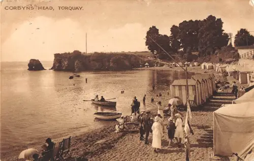 uk30527 corbyns head torquay real photo uk