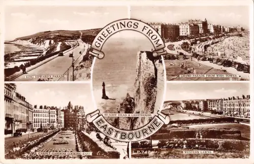 uk11989 greetings from eastbourne real photo uk