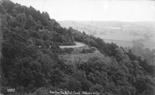 BR79378 Ansicht vom britischen Camp Malvern Hills Echtfoto UK