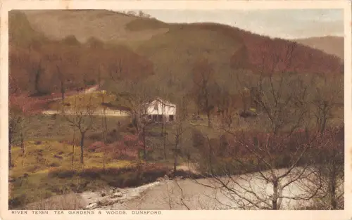 uk11864 river teign tea gardens and woods dunsford uk