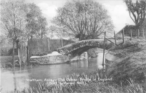 BR79160 Waltham Abbey die älteste Brücke Englands Großbritanniens