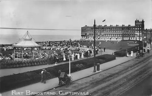 uk16296 fort bandstand cliftonville real photo uk
