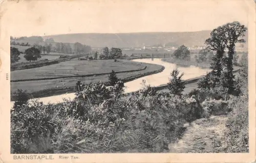 uk13379 river taw barnstaple real photo uk