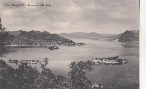 BF19172 lago maggiore panorama delle isle italy front/back image