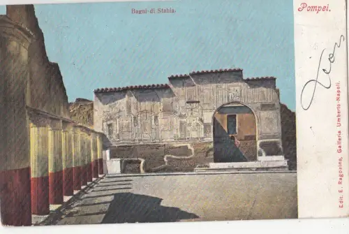 BF19255 pompei bagni di stabia italy front/back image