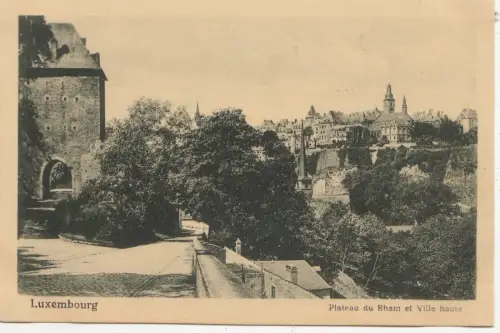 BF19075 plateau du rham et ville haute luxembourg front/back image