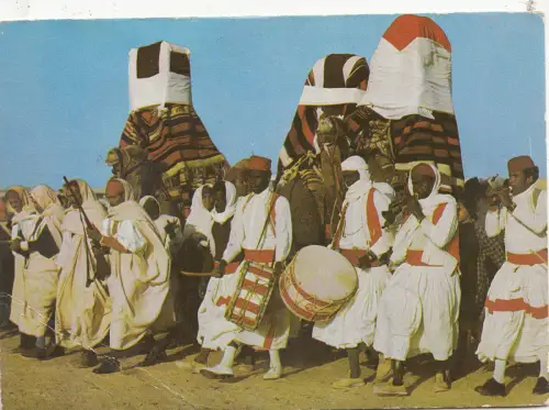 BF26957 tunesia douz cortege Hochzeitstypen marokko Vorder-/Rückbild