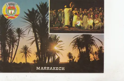BF26956 marrakech chants et danses du folklroe types morocco front/back image