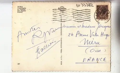 BF33381 roma campidaglio italy front/back image