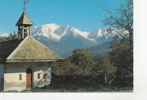 BF20493 le massif du mont blanc vu e la chapelle du med france front/back image